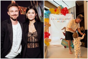 Александр Петров с женой отпраздновал первый день рождения сына Федора